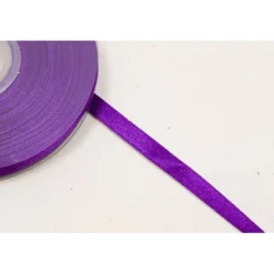 Rouleau de ruban en satin - 12 mm x 25 m - Couleur Blanc