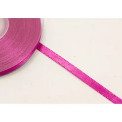 Rouleau de ruban en satin - 12 mm x 25 m - Couleur Blanc