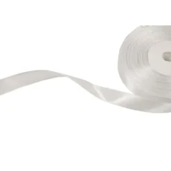 Rouleau de ruban en satin - 12 mm x 25 m - Couleur Blanc