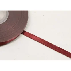 Rouleau de ruban en satin - 12 mm x 25 m - Couleur Blanc