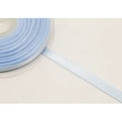 Rouleau de ruban en satin - 12 mm x 25 m - Couleur Blanc