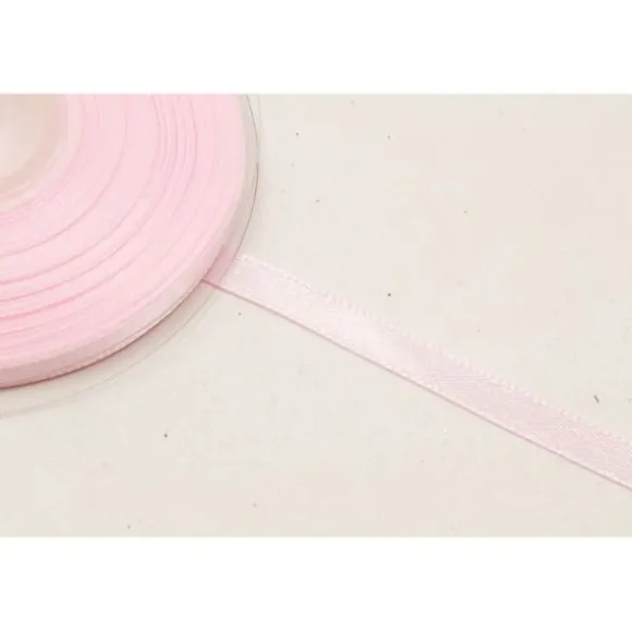 Rouleau de ruban en satin - 12 mm x 25 m - Couleur Blanc