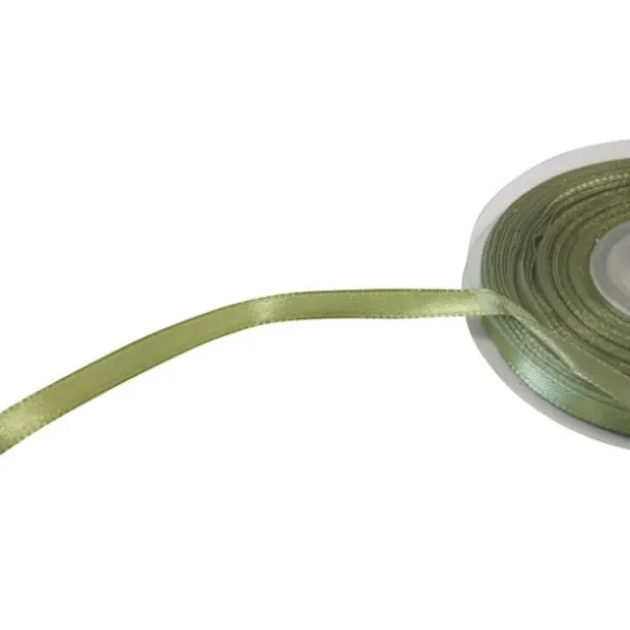 Rouleau de ruban en satin - 12 mm x 25 m - Couleur Blanc