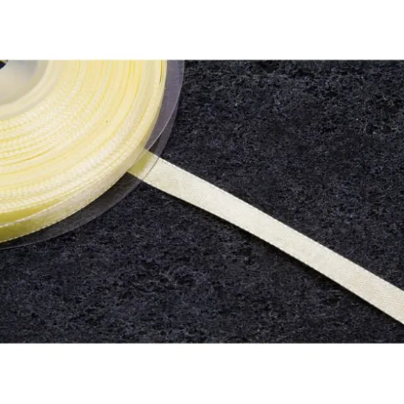 Rouleau de ruban en satin - 12 mm x 25 m - Couleur Blanc