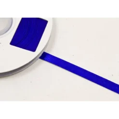 Rouleau de ruban en satin - 12 mm x 25 m - Couleur Blanc