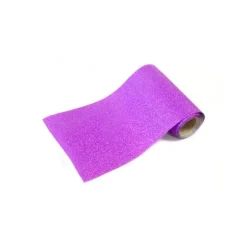 Rouleau à effet métallisé pailleté - 10 cm x 5 m - Couleur Fuchsia