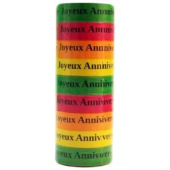 9 rouleaux de serpentins "Joyeux Anniversaire" - 10 mètres