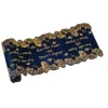 Ruban de Table en Satin Feuilles de Ginkgo Marine et Or