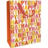 Sac cadeau en papier - Birthday Tangerine - Taille L