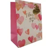 Sac cadeau en papier - I Love You - Taille S