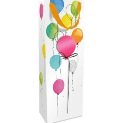 Sac cadeau en papier pour bouteille - Balloon Party