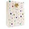 Sac cadeau en papier - Étoiles Multicolores - Taille M