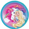 Sachet de 8 assiettes "Barbie Dreamtopia" - Licorne