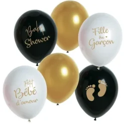 Sachet de 6 Ballons Baby Shower "Fille ou Garçon"