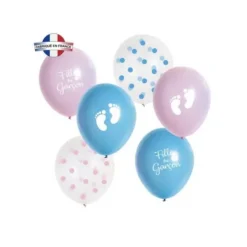 Sachet de 6 Ballons "Fille ou Garçon"