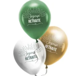 Sachet de 8 ballons - Joyeuse Retraite