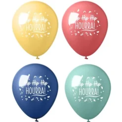 Sachet de 8 ballons - Joyeux Anniversaire - Collection Confettis