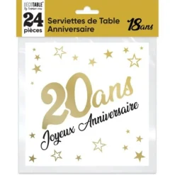 Sachet de 6 ballons Métallisés Rose Gold - Joyeux Anniversaire