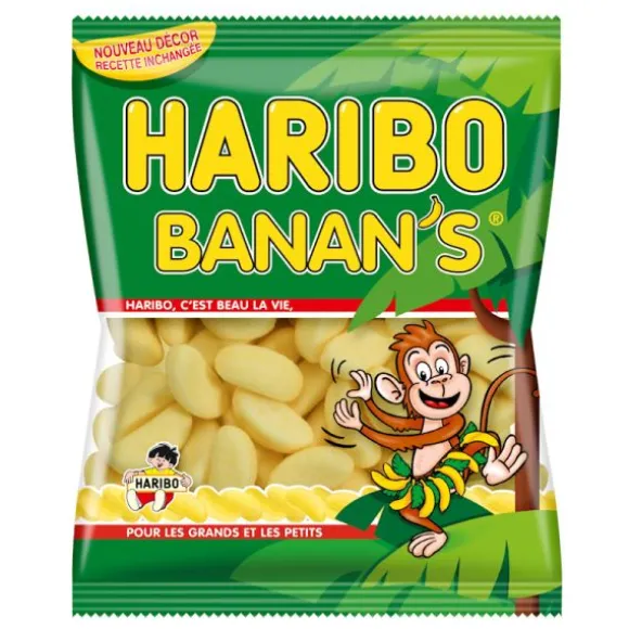 Sachet de bonbons gélifiés - Banan's - HARIBO - 120 g