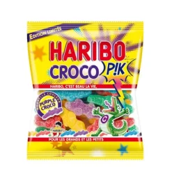Sachet de bonbons gélifiés - Croco Pik - HARIBO - 120 g