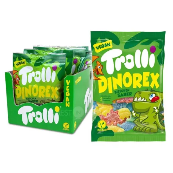 Sachet de bonbons gélifiés - Dinorex - Trolli - 100 g