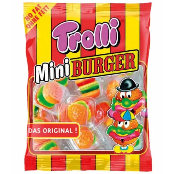 Sachet de bonbons gélifiés - Mini Burgers - Trolli - 100 g
