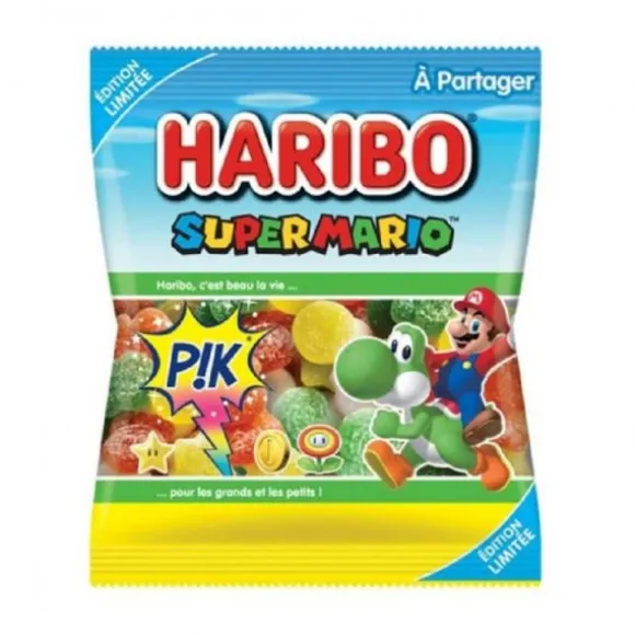 Sachet de bonbons gélifiés - Super Mario Pik - HARIBO - 120 g