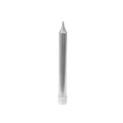 Sachet de 10 Bougies d'Anniversaire et Bobèches - Argent