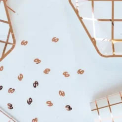 Sachet de confettis de table d'anniversaire "60 ans" - Rose gold