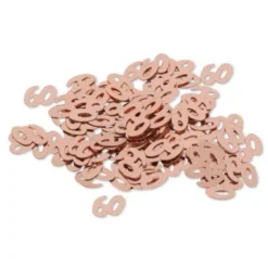 Sachet de confettis de table d'anniversaire "60 ans" - Rose gold
