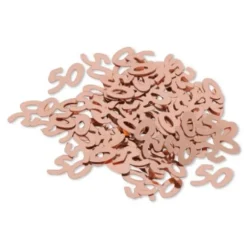 Sachet de confettis de table d'anniversaire "50 ans" - Rose gold