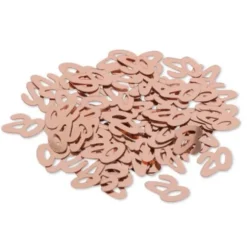 Sachet de confettis de table d'anniversaire "20 ans" - Rose gold