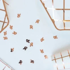 Sachet de confettis de table d'anniversaire "30 ans" - Rose gold