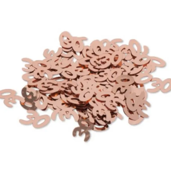 Sachet de confettis de table d'anniversaire "30 ans" - Rose gold