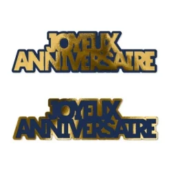 Sachet de 20 décorations de table - Joyeux Anniversaire - Collection Confettis