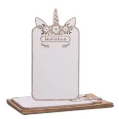 Sachet de 8 Invitations "Jolie Licorne" avec Enveloppes