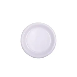 Sachet de 50 Petites Assiettes Biodégradables - Blanc