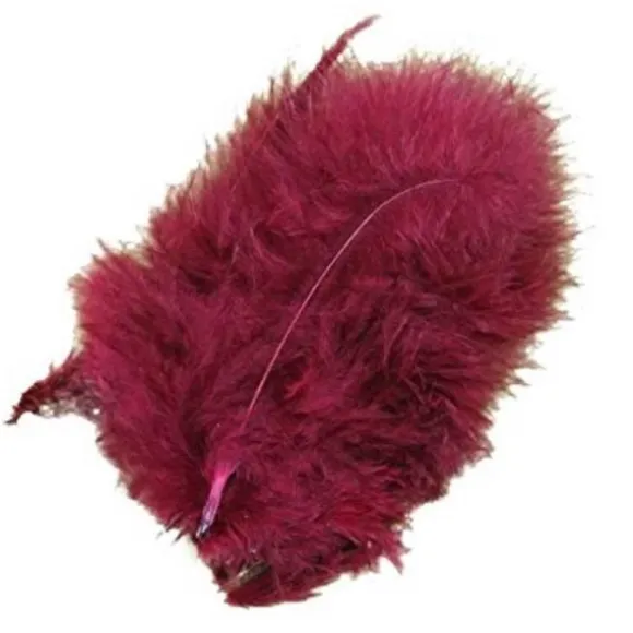 Sachet de 20 Plumes Décoratives - Bordeaux