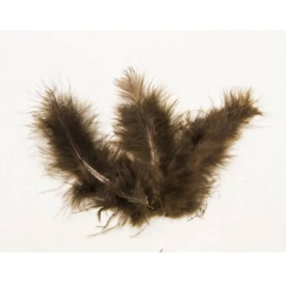Sachet de 20 Plumes Décoratives - Chocolat