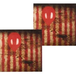 Sachet de 12 Serviettes en Papier - Clown d'Horreur
