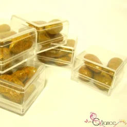 Sachet de Six Cubes en Plexiglas à Garnir de Dragées Couleur au Choix