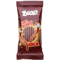 Sachet de tubes acidulés au goût de cola - TOGOLO - 125 g