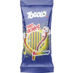Sachet de tubes acidulés au goût de fruits - TOGOLO - 125 g
