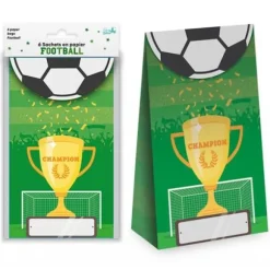 6 sachets en papier - Collection Football