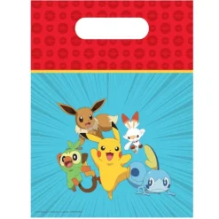 6 sachets en papier - 16 x 22 cm - Pokémon™