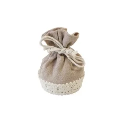 4 sachets en tissu peau de pêche - 10 x 8 cm - Couleur au choix