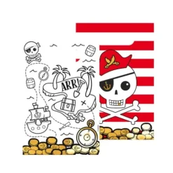 8 Sacs Cadeaux - Collection Pirate Rouge
