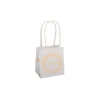 6 Sacs Cadeaux - Feuille de Pampa - Communion