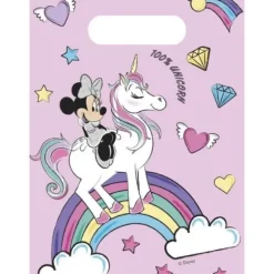 6 Sacs Cadeaux - Minnie et Licorne