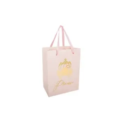4 Sacs Cadeaux - Princesse Rose & Or - 20 cm